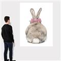 Picture of Behind Bunny with Flowers _GroupedProduct_Rectangle_Portrait_Canvas_
