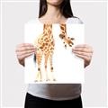 Picture of Bending over Giraffe _GroupedProduct_Square_Canvas_