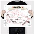 Picture of Canada Map  _GroupedProduct_Rectangle_Landscape_Canvas_