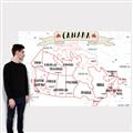 Picture of Canada Map  _GroupedProduct_Rectangle_Landscape_Canvas_