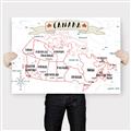 Picture of Canada Map  _GroupedProduct_Rectangle_Landscape_Canvas_