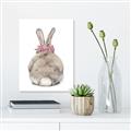 Picture of Behind Bunny with Flowers _GroupedProduct_Rectangle_Portrait_Canvas_