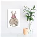 Picture of Behind Bunny with Flowers _GroupedProduct_Rectangle_Portrait_Canvas_
