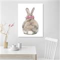 Picture of Behind Bunny with Flowers _GroupedProduct_Rectangle_Portrait_Canvas_