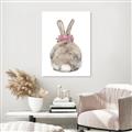 Picture of Behind Bunny with Flowers _GroupedProduct_Rectangle_Portrait_Canvas_