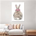Picture of Behind Bunny with Flowers _GroupedProduct_Rectangle_Portrait_Canvas_
