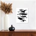 Picture of Ocean Life Black and White _GroupedProduct_Rectangle_Portrait_Canvas_