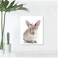 Picture of Floral In Front Bunny _GroupedProduct_Rectangle_Portrait_Canvas_