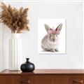 Picture of Floral In Front Bunny _GroupedProduct_Rectangle_Portrait_Canvas_