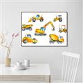 Picture of Construction Team  _GroupedProduct_Rectangle_Landscape_Canvas_Framed_