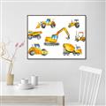 Picture of Construction Team  _GroupedProduct_Rectangle_Landscape_Canvas_Framed_