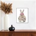 Picture of Behind Bunny with Flowers _GroupedProduct_Rectangle_Portrait_Canvas_Framed_