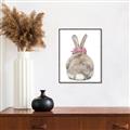 Picture of Behind Bunny with Flowers _GroupedProduct_Rectangle_Portrait_Canvas_Framed_