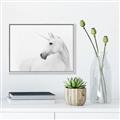 Picture of Sophisticated Unicorn neutral _GroupedProduct_Rectangle_Landscape_Canvas_Framed_