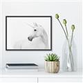 Picture of Sophisticated Unicorn neutral _GroupedProduct_Rectangle_Landscape_Canvas_Framed_