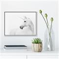 Picture of Sophisticated Unicorn neutral _GroupedProduct_Rectangle_Landscape_Canvas_Framed_