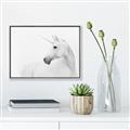 Picture of Sophisticated Unicorn neutral _GroupedProduct_Rectangle_Landscape_Canvas_Framed_