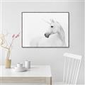 Picture of Sophisticated Unicorn neutral _GroupedProduct_Rectangle_Landscape_Canvas_Framed_