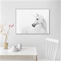 Picture of Sophisticated Unicorn neutral _GroupedProduct_Rectangle_Landscape_Canvas_Framed_