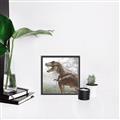 Picture of Trex in the Woods _GroupedProduct_Square_Canvas_Framed_