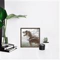 Picture of Trex in the Woods _GroupedProduct_Square_Canvas_Framed_