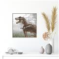 Picture of Trex in the Woods _GroupedProduct_Square_Canvas_Framed_