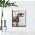 Picture of Forest Dino I  _GroupedProduct_Rectangle_Portrait_Canvas_Framed_