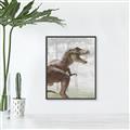 Picture of Forest Dino I  _GroupedProduct_Rectangle_Portrait_Canvas_Framed_