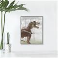 Picture of Forest Dino I  _GroupedProduct_Rectangle_Portrait_Canvas_Framed_