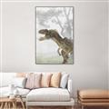 Picture of Forest Dino II _GroupedProduct_Rectangle_Portrait_Canvas_Framed_