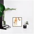 Picture of Bending over Giraffe _GroupedProduct_Square_Canvas_Framed_