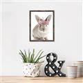 Picture of Floral In Front Bunny _GroupedProduct_Rectangle_Portrait_Canvas_Framed_