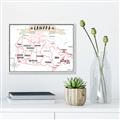Picture of Canada Map  _GroupedProduct_Rectangle_Landscape_Canvas_Framed_