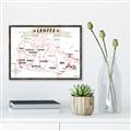 Picture of Canada Map  _GroupedProduct_Rectangle_Landscape_Canvas_Framed_