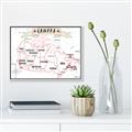 Picture of Canada Map  _GroupedProduct_Rectangle_Landscape_Canvas_Framed_