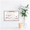 Picture of Canada Map  _GroupedProduct_Rectangle_Landscape_Canvas_Framed_