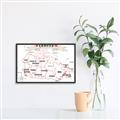 Picture of Canada Map  _GroupedProduct_Rectangle_Landscape_Canvas_Framed_