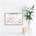 Picture of Canada Map  _GroupedProduct_Rectangle_Landscape_Canvas_Framed_
