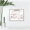 Picture of Canada Map  _GroupedProduct_Rectangle_Landscape_Canvas_Framed_