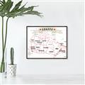 Picture of Canada Map  _GroupedProduct_Rectangle_Landscape_Canvas_Framed_