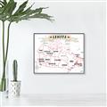 Picture of Canada Map  _GroupedProduct_Rectangle_Landscape_Canvas_Framed_