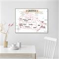 Picture of Canada Map  _GroupedProduct_Rectangle_Landscape_Canvas_Framed_