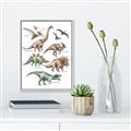 Picture of World of Dinos  _GroupedProduct_Rectangle_Portrait_Canvas_Framed_