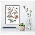 Picture of World of Dinos  _GroupedProduct_Rectangle_Portrait_Canvas_Framed_