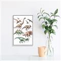 Picture of World of Dinos  _GroupedProduct_Rectangle_Portrait_Canvas_Framed_