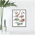 Picture of World of Dinos  _GroupedProduct_Rectangle_Portrait_Canvas_Framed_