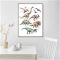 Picture of World of Dinos  _GroupedProduct_Rectangle_Portrait_Canvas_Framed_