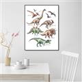 Picture of World of Dinos  _GroupedProduct_Rectangle_Portrait_Canvas_Framed_