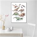 Picture of World of Dinos  _GroupedProduct_Rectangle_Portrait_Canvas_Framed_