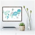 Picture of Hot Air Balloon Map  _GroupedProduct_Rectangle_Landscape_Canvas_Framed_